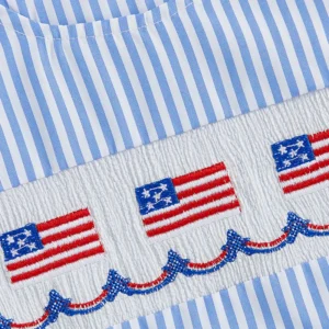 Infant Independence Day Striped Romper