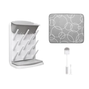 Bottle Drying Rack Bottle with brush and drying mat