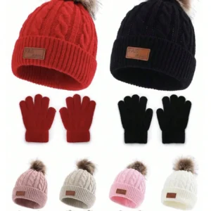 Two-piece Children's Hats and Gloves