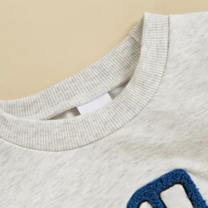 Boys Dinosaur/Tractor Crewneck Long Sleeve Sweater