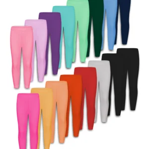Random 10 colors girls stretchy leggings breathable kids tight legging pants