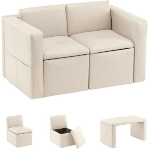 2-in-1 Double Set Table Sofa