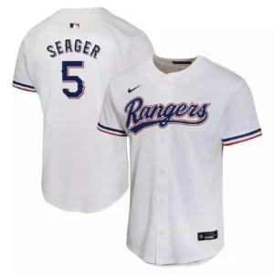 Nike White Texas Rangers Home Game Player Jersey