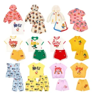 Boys/ Girls Sun Protective Short Sleeve Shorts Set