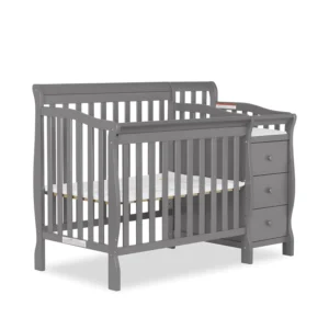 4-in-1 Mini Crib, Steel Grey